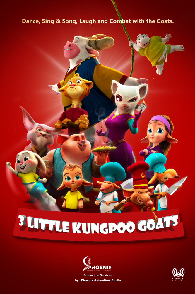 THREE LITTLE KUNGPOO GOATS